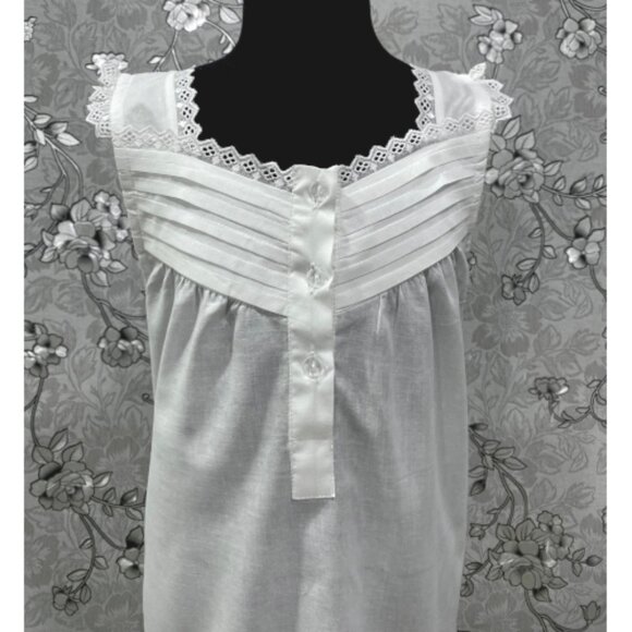 SoieRose Girls Victorian 100% Cotton Nightgown | Heirloom Lace Sleepwear-SR-1234 - Picture 3 of 6